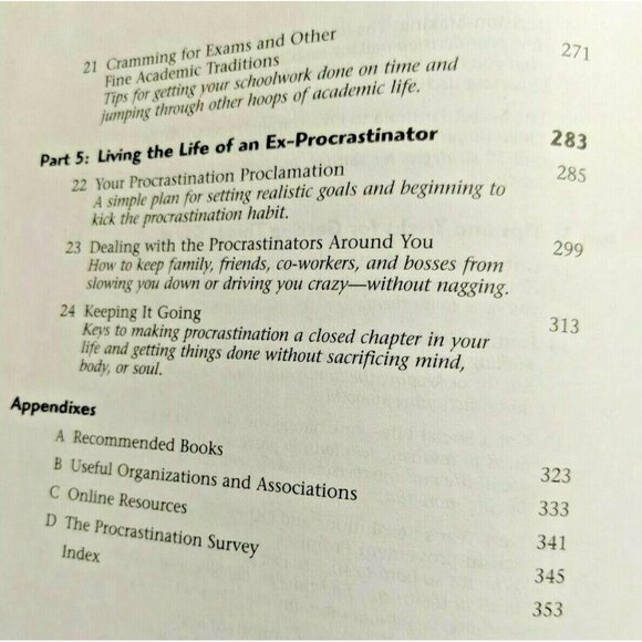 The Complete Idiots Guide To Overcoming Procrastination By Michelle Tullier Ph.D - Picture 5 of 5